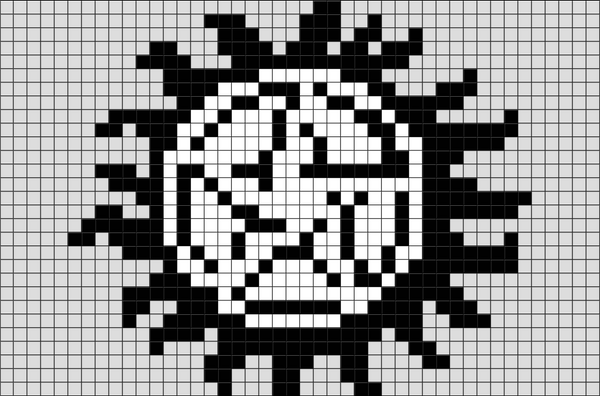 Supernatural Anti Possession Symbol Pixel Art