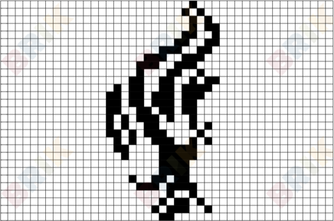 Tribal Tattoo Pixel Art