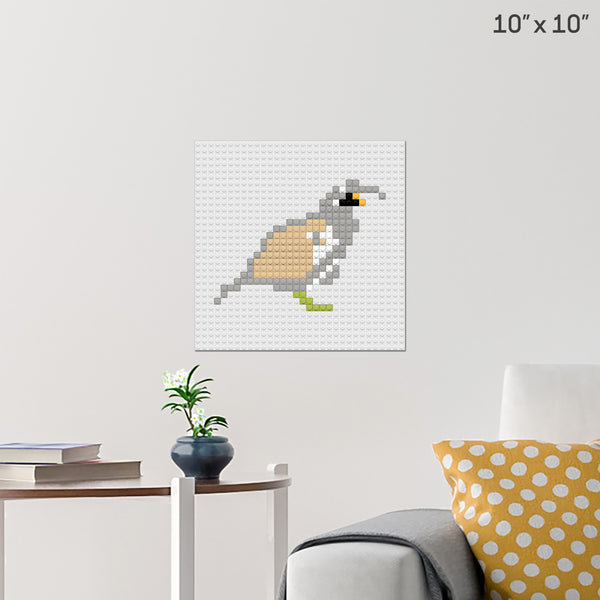 CA Valley Quail Brick Poster