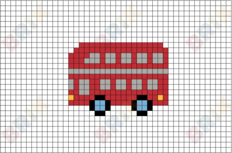 Bus Pixel Art