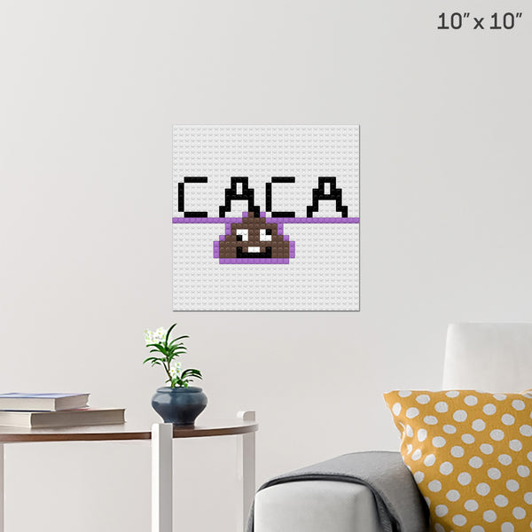 caca123456789001 Brick Poster