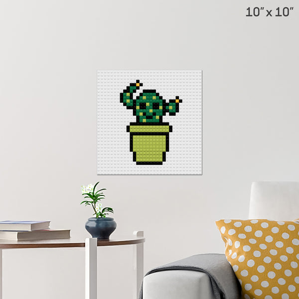 Cactus Brick Poster