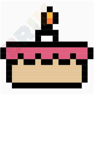 Cake Pixel Art