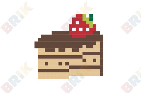 Cake Slice Pixel Art