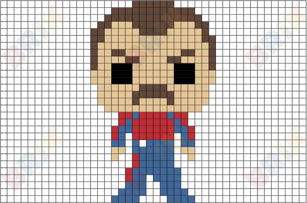 Cal Naughton Jr. Pixel Art
