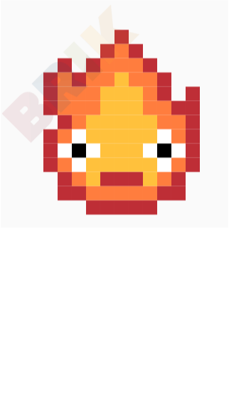 Calcifer Pixel Art
