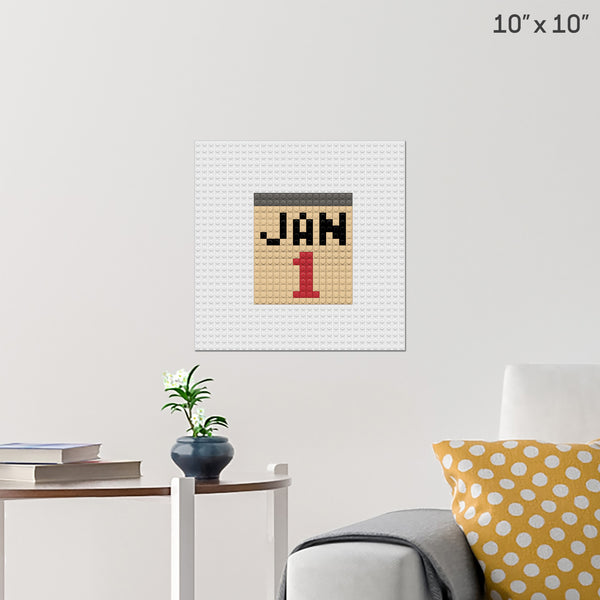 Calendar Brick Poster