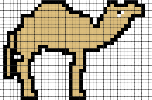 Camel Pixel Art