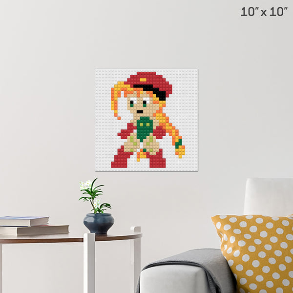 Cammy White - Street Fighter Brick Poster