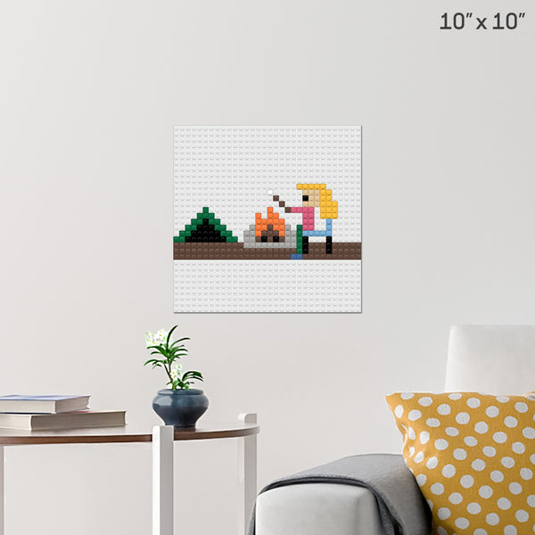 campsite Brick Poster