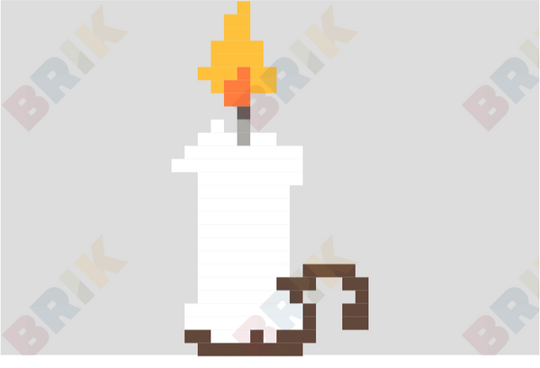 Candle Pixel Art