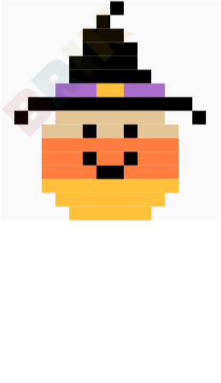 Candy Corn Pixel Art