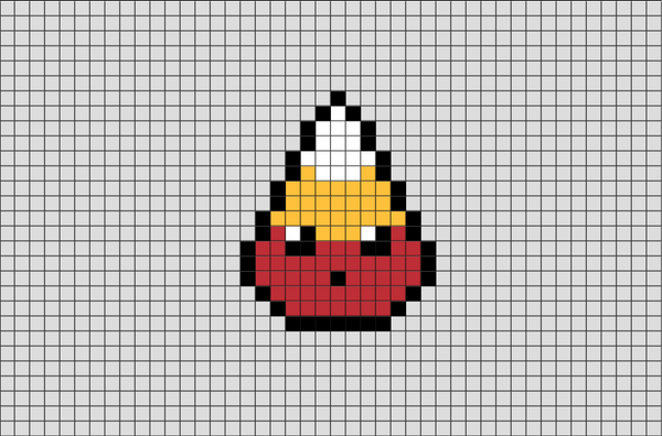Candy Corn Pixel Art