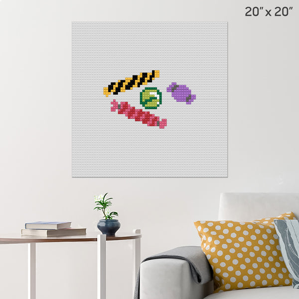 Candy Month Brick Poster