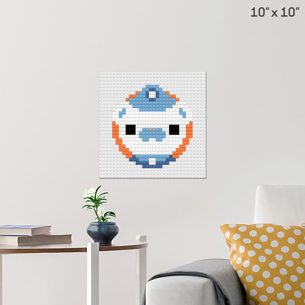 Captain Barnacles Brick Poster