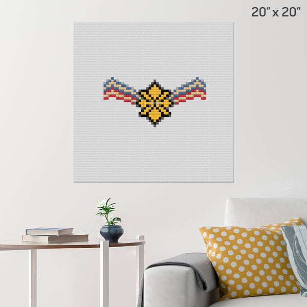 Captain Marvel Pager Brick Poster