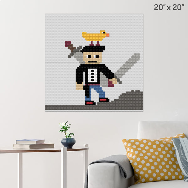 Captain Mucky Brick Poster
