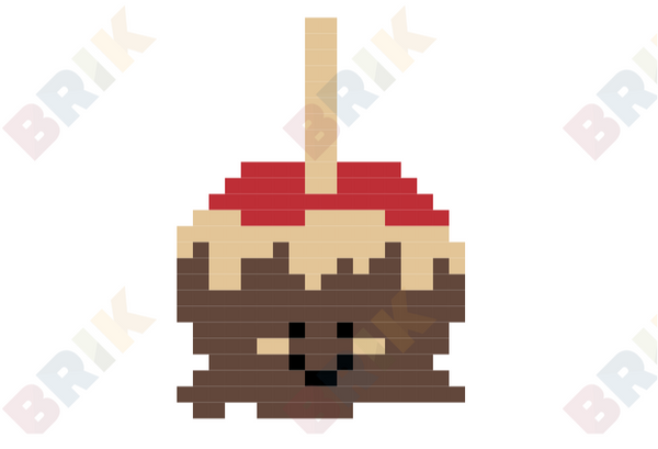 Caramel Apple Pixel Art
