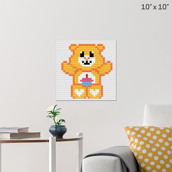 Care Bear Birthday Bear Brick Poster
