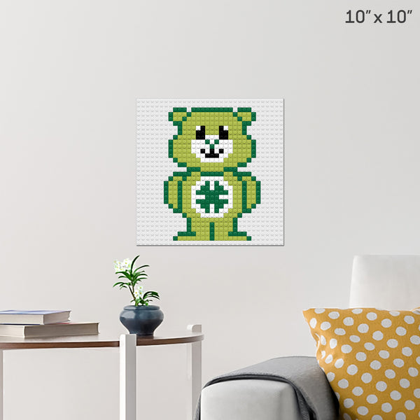 Care Bear Good Luck Bear Brick Poster