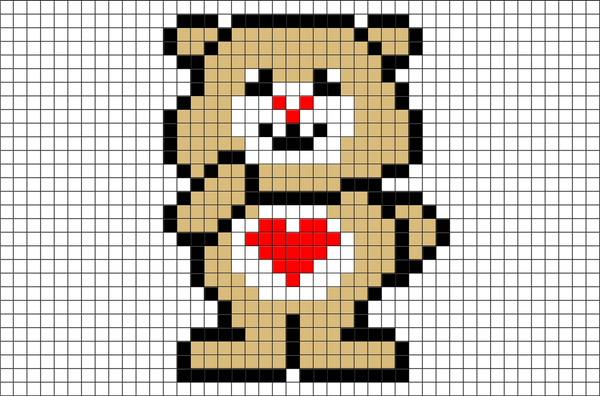 Care Bear Pixel Art