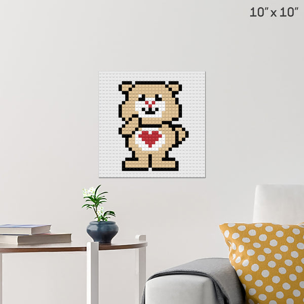 Care Bear Brick Poster