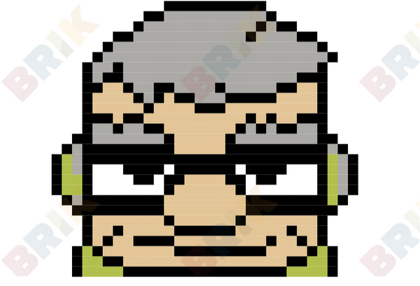 Carl Fredricksen Pixel Art