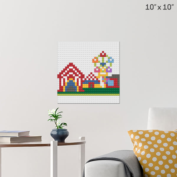 Carnival Brick Poster