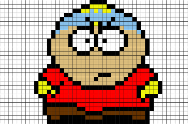 Cartman South Park Pixel Art