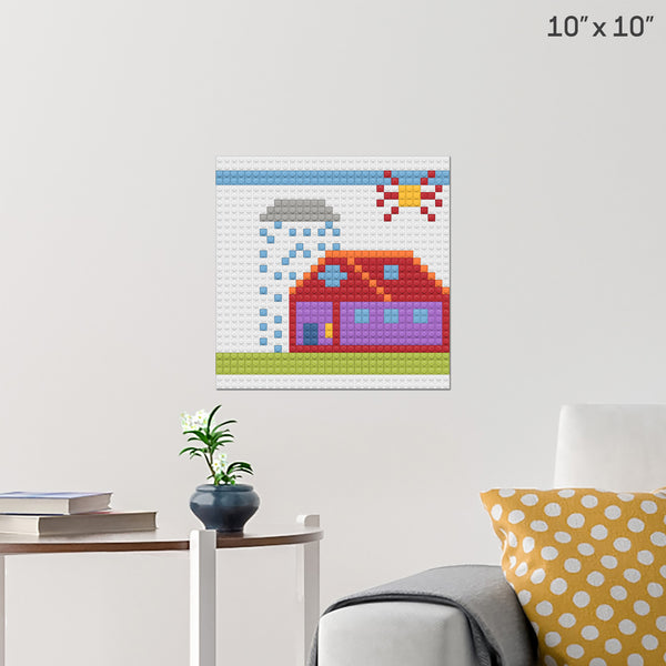 casa di alessandro Brick Poster
