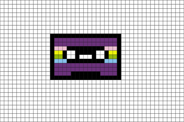 Casette Tape Pixel Art