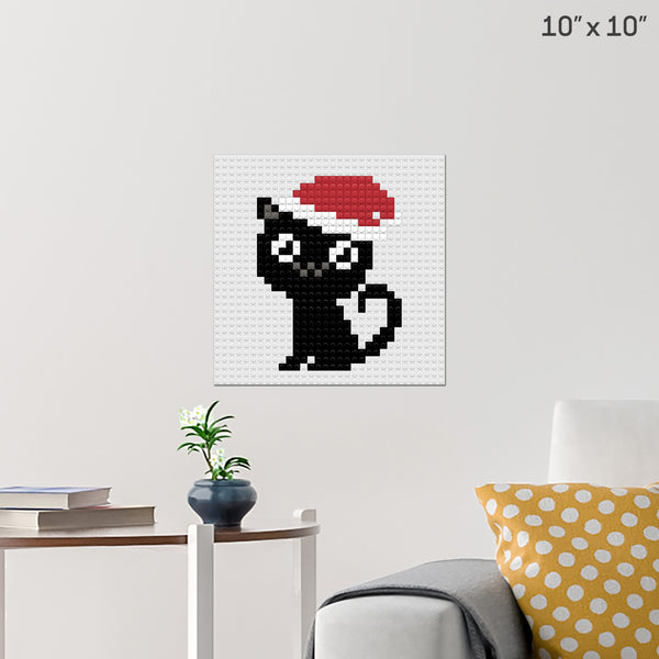 Cat Brick Poster