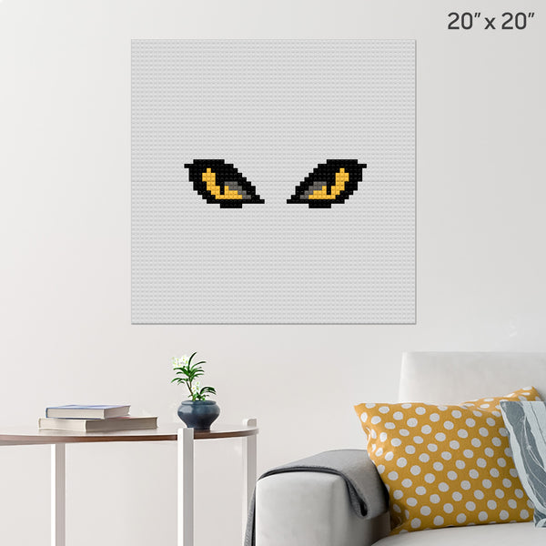 Cat Eyes Brick Poster