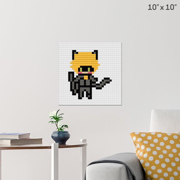 Cat noir Brick Poster
