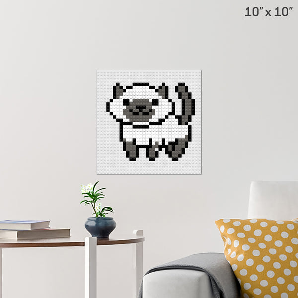 Cat Brick Poster