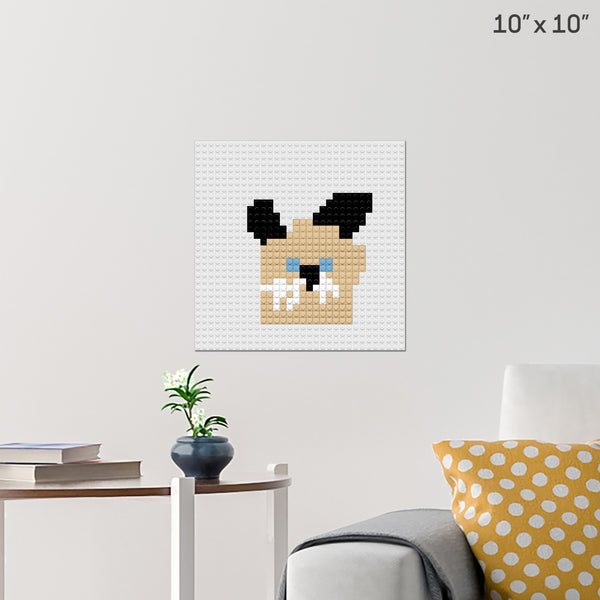 Cat Brick Poster