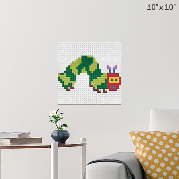 Caterpillar Brick Poster