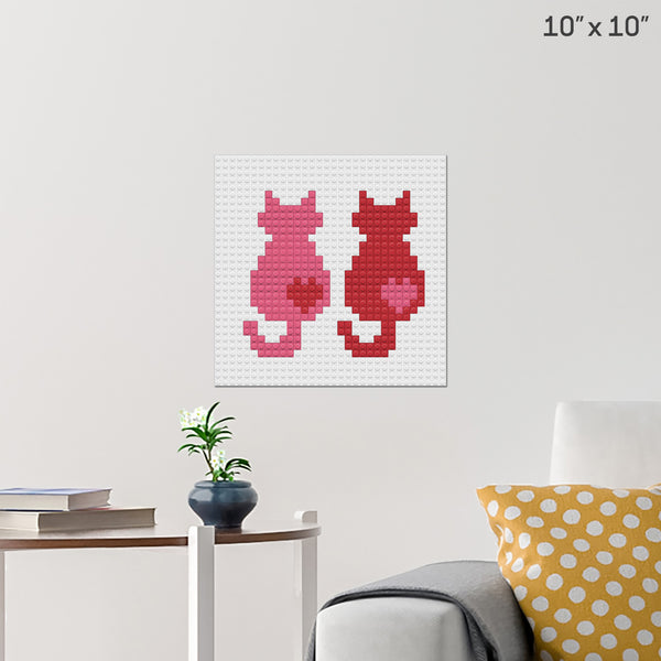 Cats Brick Poster