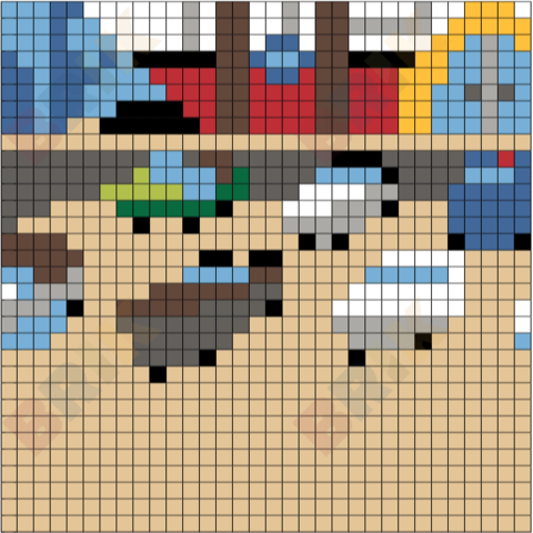 Bikini Bottom Mall 7 Pixel Art