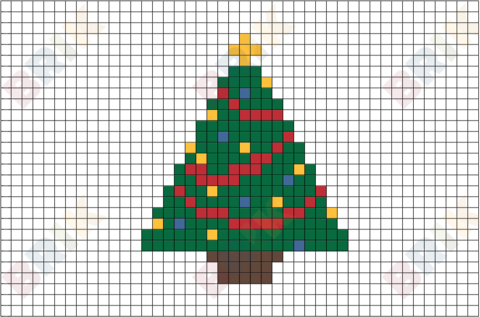 Christmas Tree Pixel Art