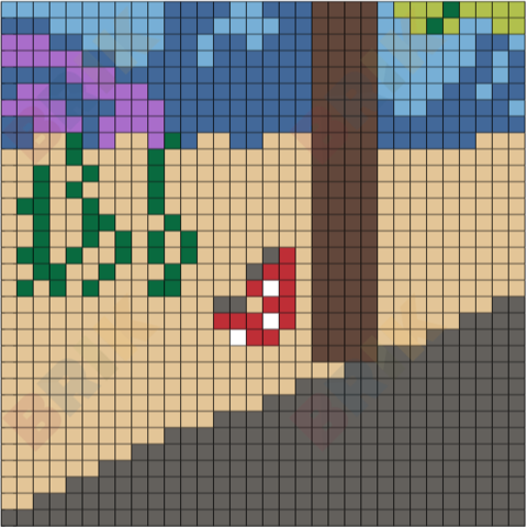 Bikini Bottom Mall 5 Pixel Art