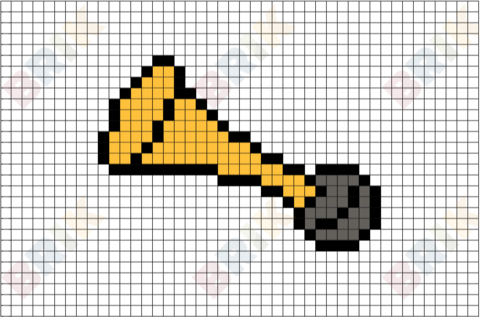 Air Horn Pixel Art