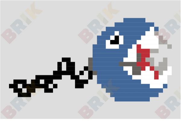 Chain Chomp Pixel Art