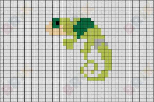 Chameleon Pixel Art