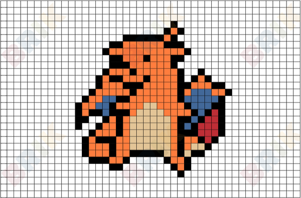 Charizard Pixel Art