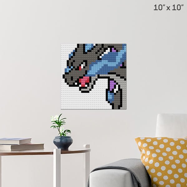 Charizard-X Brick Poster