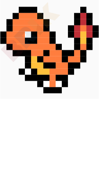 Charmander Pixel Art