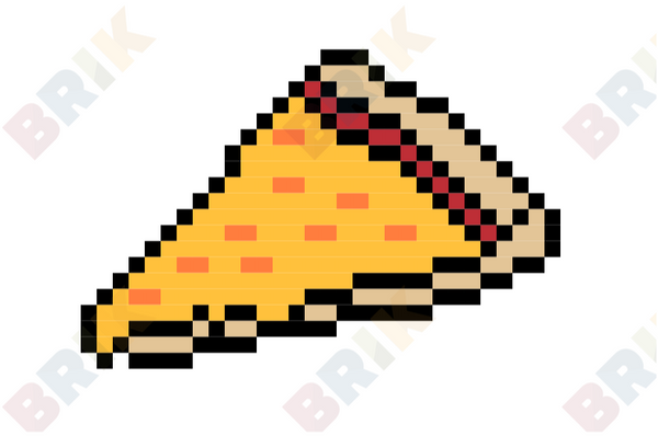 Cheese Pizza Pixel Art