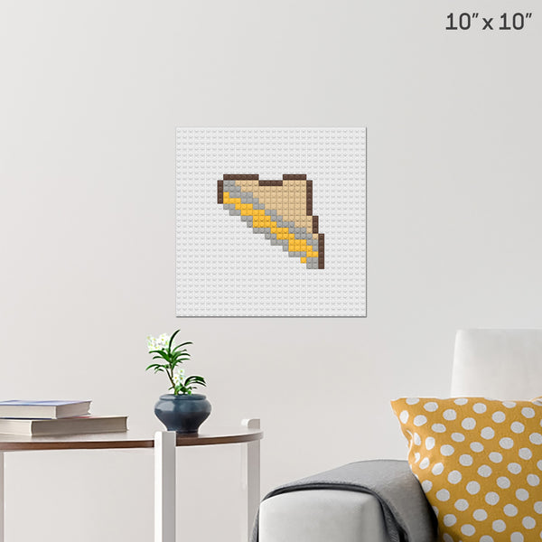 Cheese Sandwich Brick Poster