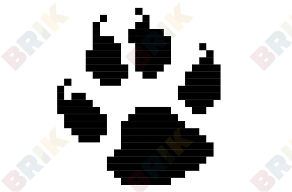 Cheetah Paws Pixel Art